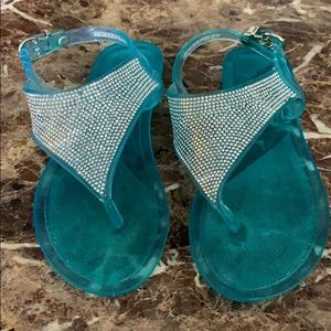 Blue sandals